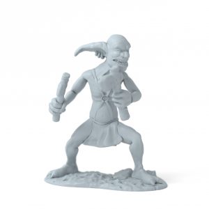 Miniatura de guerrero Goblin con hachas