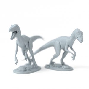 Miniaturas de velociraptor 28mm 32mm