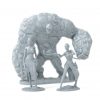 golem y druida elfa para dnd