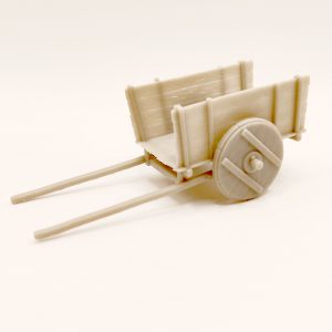 Wooden cart carromato miniatura