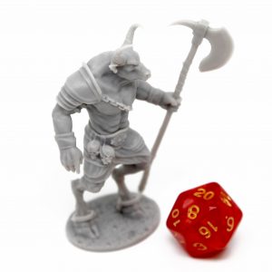 Miniatura de minotauro dungeons and dragons miniature minotaur