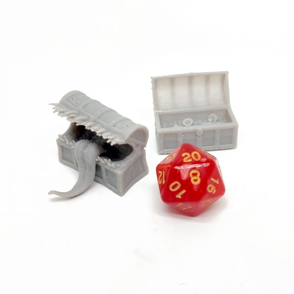 Cofre mímico mimeto para dungeons and dragons mimic chest